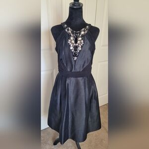 Sangria Embellished Black Cocktail Party Dress Size 6
